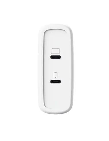 Trust Maxo Cargador GaN USB-C de 2 puertos de 100 W - Blanco