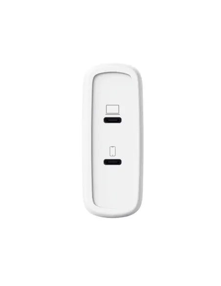 Trust Maxo Cargador GaN USB-C de 2 puertos de 100 W - Blanco