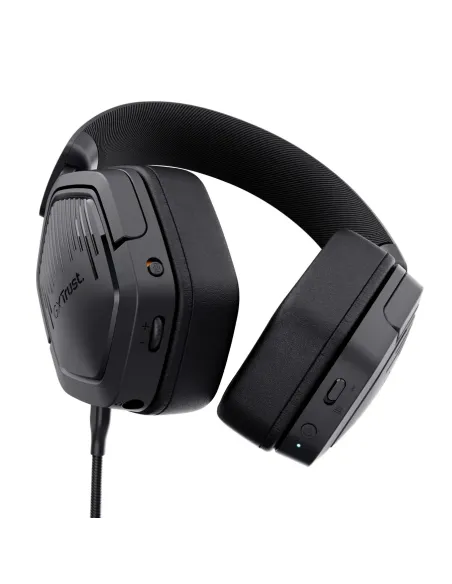 Trust GXT 493PS Carus Auriculares Inalámbrico y alámbrico Diadema Juego Bluetooth Negro