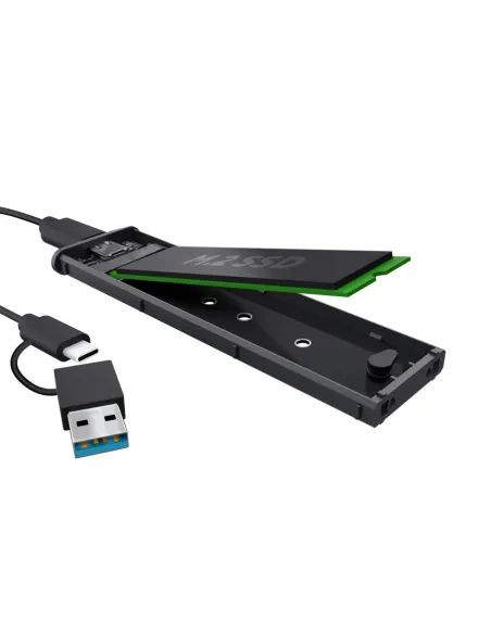 Trust 25806 caja para disco duro externo Caja externa para unidad de estado sólido (SSD) Negro