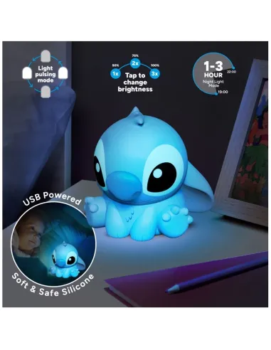 Lámpara de silicona 3d paladone disney stitch