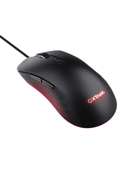Trust GXT924 YBAR+ ratón Juego Mano derecha USB tipo A Óptico 25600 DPI