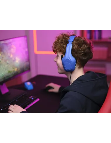Trust GXT 415B Zirox Auriculares Alámbrico Diadema Juego Azul