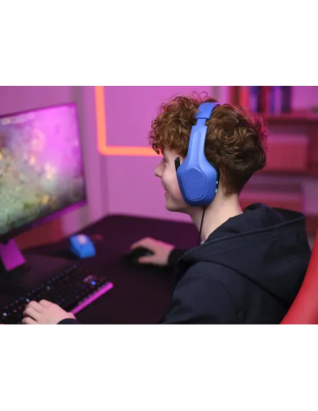 Trust GXT 415B Zirox Auriculares Alámbrico Diadema Juego Azul
