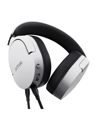 Trust GXT 489W FAYZO Auriculares Alámbrico Diadema Juego Negro, Blanco