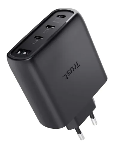 Trust Maxo 65W Universal Negro Corriente alterna Carga rápida Interior