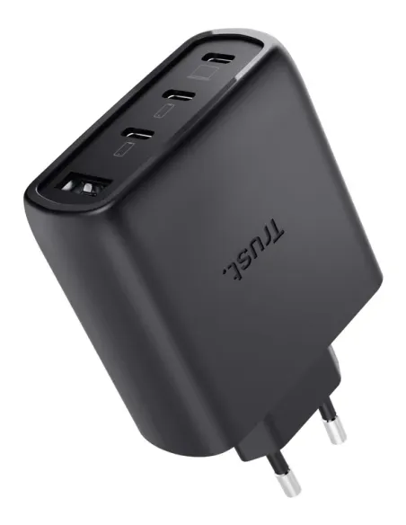 Trust Maxo 65W Universal Negro Corriente alterna Carga rápida Interior