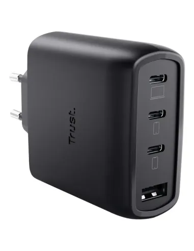 Trust Maxo 65W Universal Negro Corriente alterna Carga rápida Interior