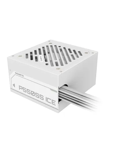 GIGABYTE P550SS ICE Fuente de Alimentación - PCIe 5.0, 80 PLUS Silver, Ventilador de 120 mm, Compatible con ATX 3.0, Enchufe EU