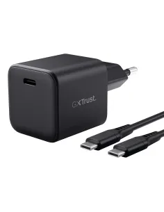 Trust 26143 cargador de dispositivo móvil Consola de juegos portátil Negro Corriente alterna Carga rápida Interior