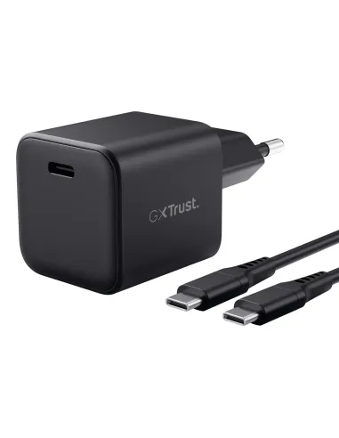 Trust 26143 cargador de dispositivo móvil Consola de juegos portátil Negro Corriente alterna Carga rápida Interior