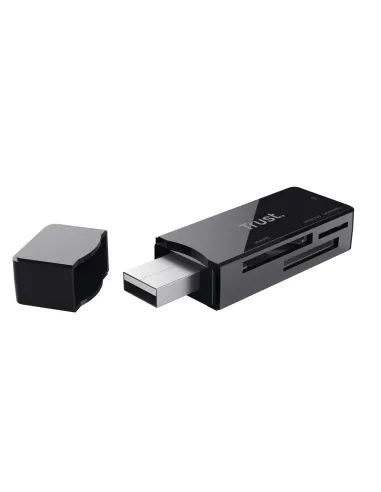 Trust NANGA lector de tarjeta USB 3.2 Gen 1 (3.1 Gen 1) Type-A Negro