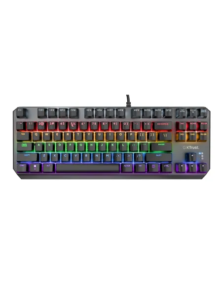 Trust GXT 834 CALLAZ teclado Juego USB QWERTY Negro