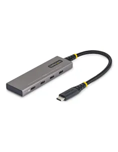 StarTech.com Hub USB-C de 4 Puertos - Ladrón Tipo C de 4 Puertos - PD de Carga de 100W - 10Gbps - 4x Puertos Tipo C - Aluminio