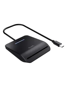 Trust Primo lector de tarjeta inteligente Interior USB USB Tipo C Negro