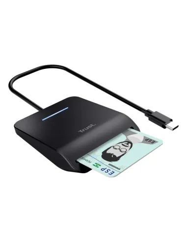 Trust Primo lector de tarjeta inteligente Interior USB USB Tipo C Negro