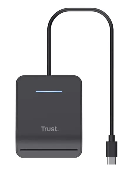 Trust Primo lector de tarjeta inteligente Interior USB USB Tipo C Negro