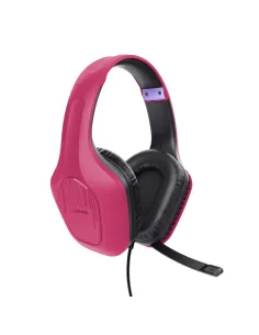 Trust GXT 415P Zirox Auriculares Alámbrico Diadema Juego Rosa 2