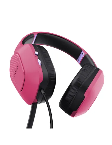 Trust GXT 415P Zirox Auriculares Alámbrico Diadema Juego Rosa