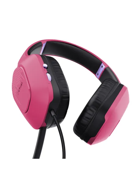 Trust GXT 415P Zirox Auriculares Alámbrico Diadema Juego Rosa