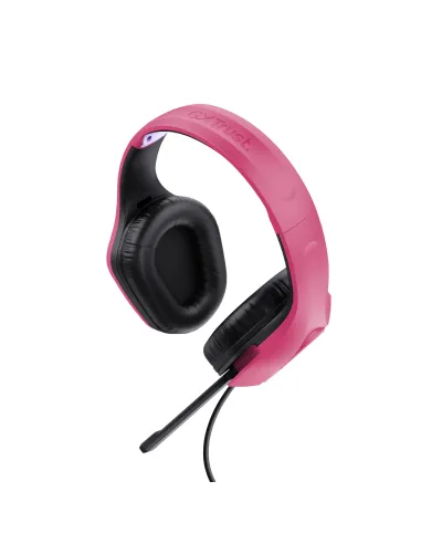 Trust GXT 415P Zirox Auriculares Alámbrico Diadema Juego Rosa