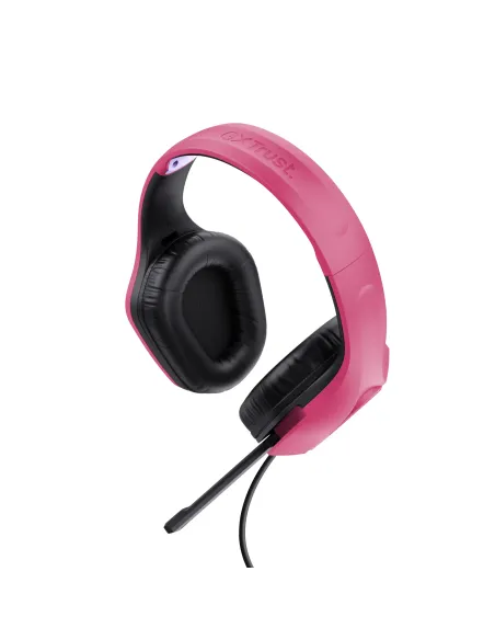 Trust GXT 415P Zirox Auriculares Alámbrico Diadema Juego Rosa