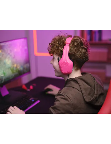 Trust GXT 415P Zirox Auriculares Alámbrico Diadema Juego Rosa