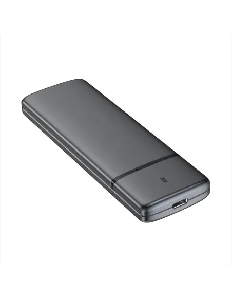 AISENS Caja Externa M.2 (NGFF) ASM2-002G SATA NVME a USB3.1 USB3.2 GEN2, Gris