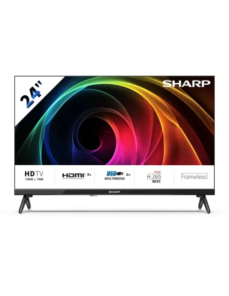 Sharp 24HA1205E Televisor 61 cm (24") HD Negro