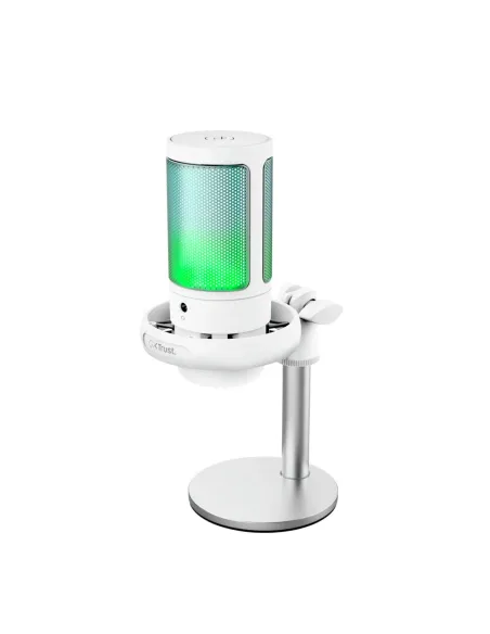 Trust GXT 238W Auron Gris, Blanco Micrófono para crear podcasts