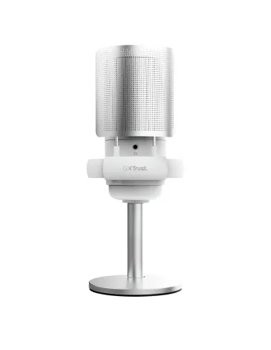 Trust GXT 238W Auron Gris, Blanco Micrófono para crear podcasts