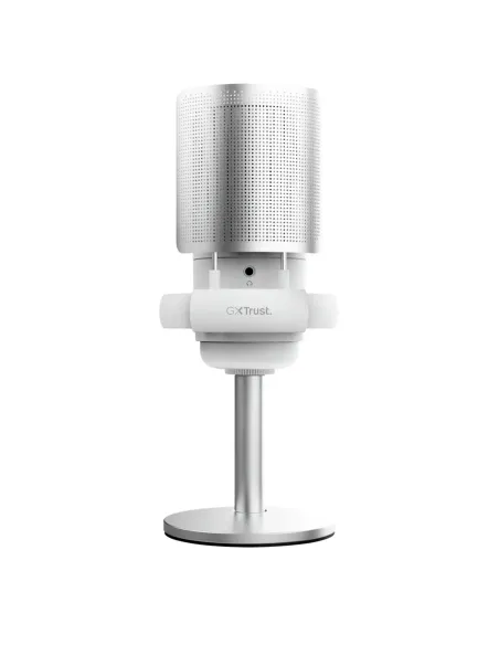 Trust GXT 238W Auron Gris, Blanco Micrófono para crear podcasts