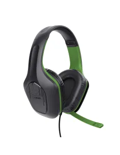 Trust GXT 415X ZIROX Auriculares Alámbrico Diadema Juego Negro, Verde 2