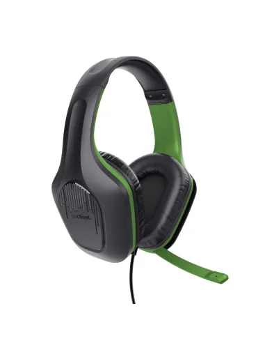Trust GXT 415X ZIROX Auriculares Alámbrico Diadema Juego Negro, Verde