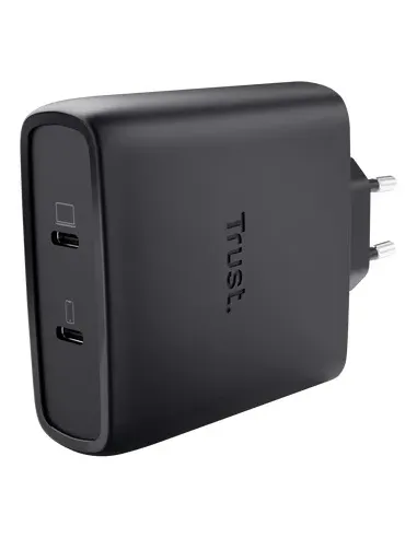 Trust Maxo Cargador GaN USB-C de 2 puertos de 100 W - Blanco