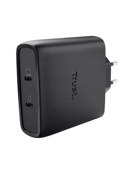 Trust Maxo Cargador GaN USB-C de 2 puertos de 100 W - Blanco