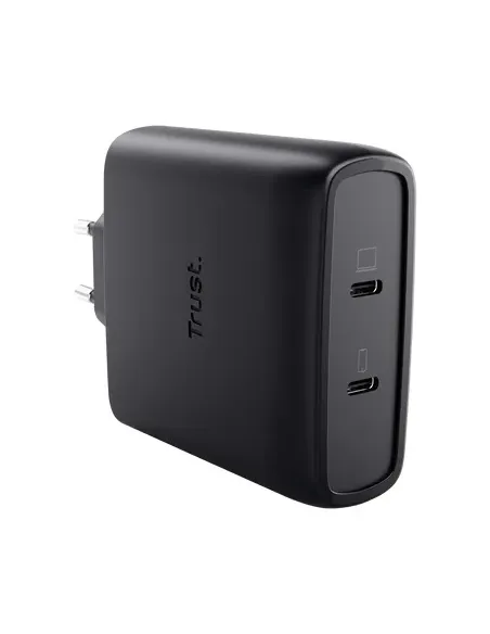 Trust Maxo Cargador GaN USB-C de 2 puertos de 100 W - Blanco