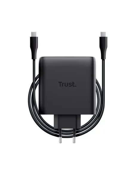 Trust Maxo Cargador GaN USB-C de 2 puertos de 100 W - Blanco