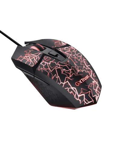 Trust GXT 113 Felox ratón Juego Mano derecha USB tipo A Óptico 6400 DPI