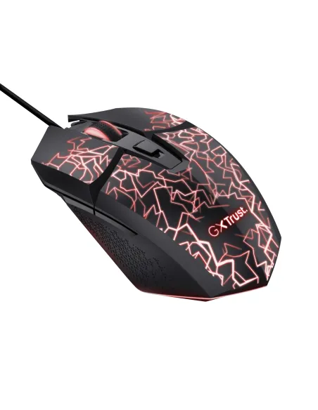 Trust GXT 113 Felox ratón Juego Mano derecha USB tipo A Óptico 6400 DPI