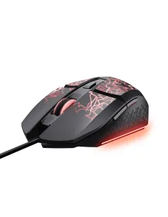 Trust GXT 113 Felox ratón Juego Mano derecha USB tipo A Óptico 6400 DPI 2