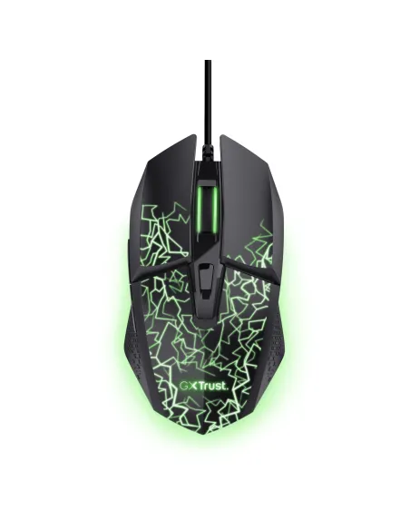 Trust GXT 113 Felox ratón Juego Mano derecha USB tipo A Óptico 6400 DPI