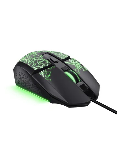 Trust GXT 113 Felox ratón Juego Mano derecha USB tipo A Óptico 6400 DPI