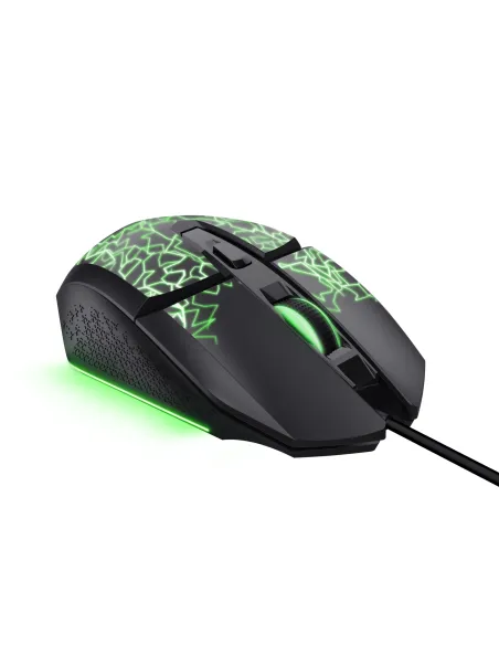 Trust GXT 113 Felox ratón Juego Mano derecha USB tipo A Óptico 6400 DPI