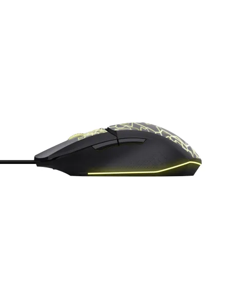 Trust GXT 113 Felox ratón Juego Mano derecha USB tipo A Óptico 6400 DPI