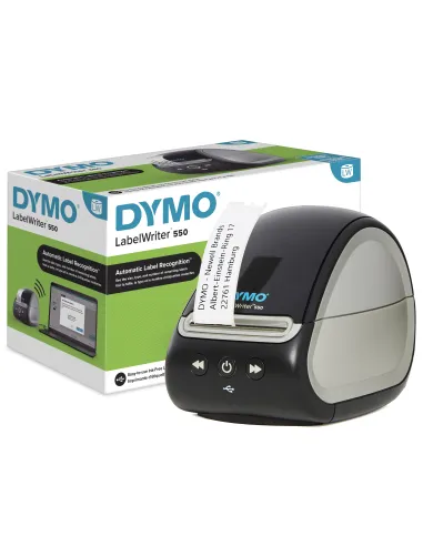 DYMO LabelWriter 550 Impresora de etiquetas | Rotuladora con impresión térmica directa | Reconocimiento automático de etiquetas