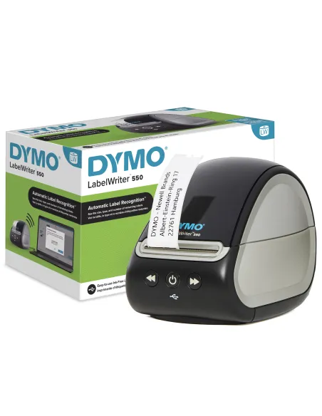 DYMO LabelWriter 550 Impresora de etiquetas | Rotuladora con impresión térmica directa | Reconocimiento automático de etiquetas