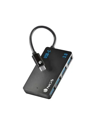 Hub 4 puertos usb 3.2 gen 1 ngs negro - 5gbps