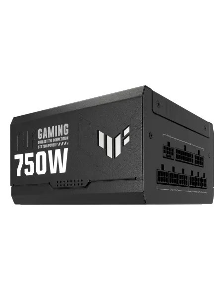 ASUS TUF Gaming 750W Gold unidad de fuente de alimentación 20+4 pin ATX ATX Negro