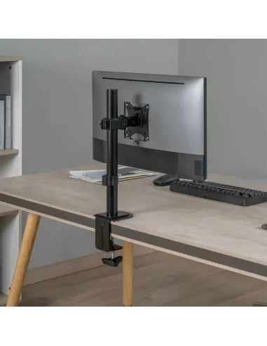 AISENS Soporte de mesa eco giratorio e inclinable para Monitor tv 9kg de 17-32, Negro